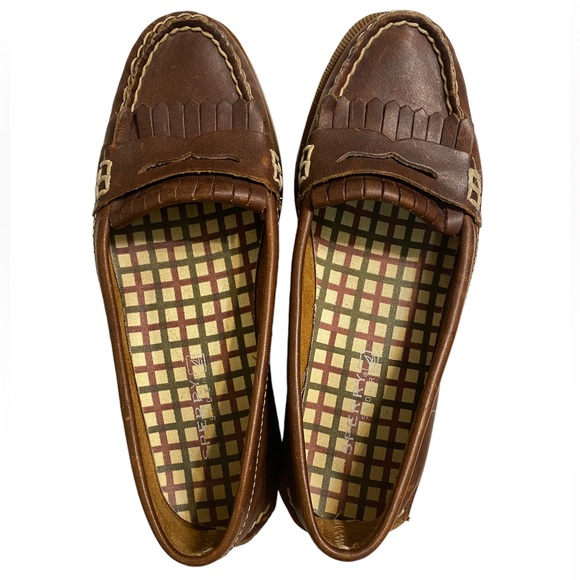 Sperry Top Sider Brown Kiltie Penny Loafers - Picture 2 of 8